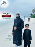 কালো কালার পাঞ্জাবী 13 - Image 2